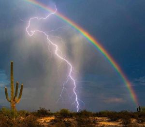 lightning rainbow
